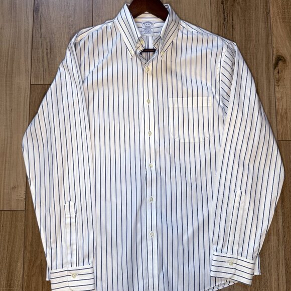 Brooks Brothers - Regular Fit - Striped Dress Shirt - 15 x 34 - Picture 3 of 4